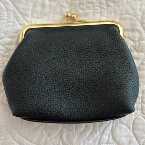 Dooney & Bourke Black Clutch with Gold Accents - Picture 2 of 10